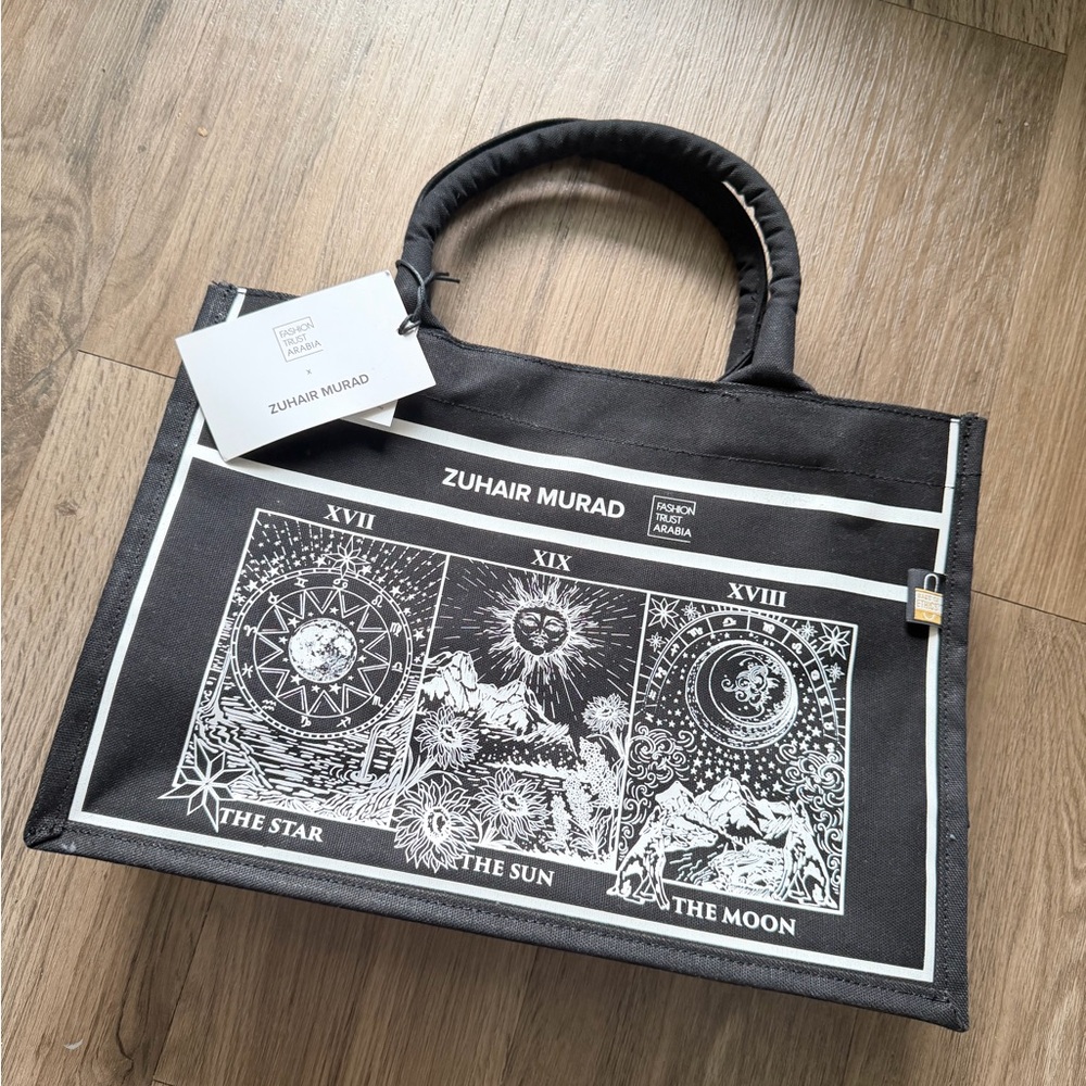 Zuhair Murad Black and White Tarot Tote